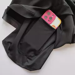 Imagem do 2 em 1 malha shorts esportivos para mulheres, secagem rápida, respirável, cintura alta, corrida, ioga, verão, 2024