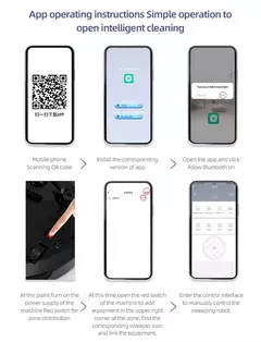 Aspirador Robô Inteligente Sem Fio, Multifuncional, Super Silencioso, Esfregando a Vácuo, Umidificador, Uso Doméstico, Novo - comprar online