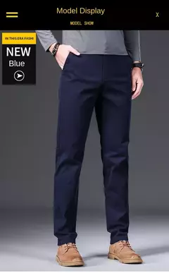 Imagem do KUBRO-Calças de tecido fosco elástico para homens, calças formais, terno social, traje casual, primavera, outono, 2023