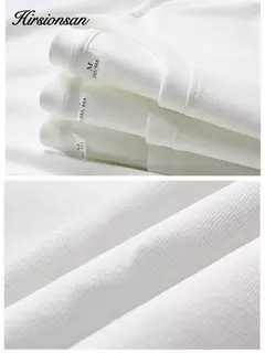 Imagem do Camiseta impressa com gráfico Hirsionsan-letra para mulheres, roupas femininas extragrandes, tops elegantes com gola O, algodão, Lady, Y2k, verão