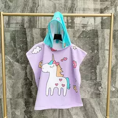 Toalha de banho com capuz Quick Dry para crianças, roupão Quick Dry, toalhas de poncho para desenhos infantis, coberturas de microfibra, 80-130cm - loja online