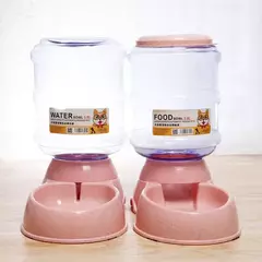 Alimentadores automáticos para cães, garrafa de água de plástico, tigela para alimentação e beber, dispensador de água para cães, tigela de alimentação para animais de estimação, suprimentos para animais de estimação