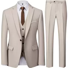 Conjunto de terno casual masculino de negócios, jaqueta masculina, blazers, calças, calças, colete, colete, moda, 2023 na internet