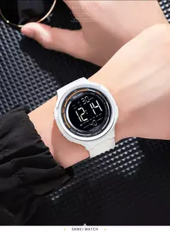 SKMEI-1841 Luxo Digital Sports Watch para homens, relógio de pulso impermeável, cronômetro, contagem regressiva, relógio militar, 1560