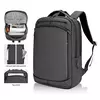 Qualidade PU Coberto Preto Cinza High School Use 16,5 polegadas Viagem Negócios USB Laptop Mochila
