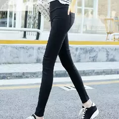 Calça lápis elástica até o tornozelo para mulheres, calça preta casual para mulher, ioga na internet