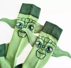 Figuras de brinquedo de ação o último mestre jedi yoda meias rua cosplay quadrinhos de pelúcia mulheres homens a força desperta meias presente brinquedos