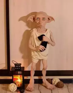 Dobby Elf Action Anime Figure para Meninos, Modelo ABS, Máscara de Látex, Decoração de Halloween, Personagens de Filmes, Brinquedo Favorito, Presentes para Meninos, 16cm na internet