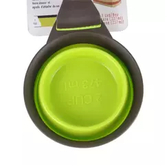Alimentador dobrável para animais de estimação, colher de água, tigela ao ar livre, copo de medição de comida para cães, clipe de vedação multifuncional, conveniente, suprimentos para animais de estimação na internet