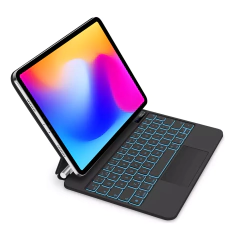 Teclado magnético para apple ipad pro 11 2018-2022 air 4 air 5 10.9 polegadas air 11 m2 2024 air 11 m3 2025