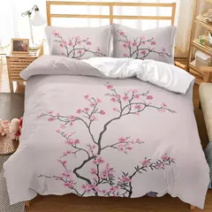 Imagem do Elegante Flores Bedding Set, Bela Impressão 3D Consolador, Bedding Set, Rainha, Twin, Single Size, Capa de Edredão, Fronha, Presentes de luxo, Moda