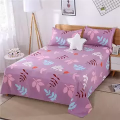 Folha de cama grossa lavada macia do pano do algodão, matéria têxtil home, poliéster, algodão, Pele-amigável, nenhumas tampas do descanso, 1PC - comprar online