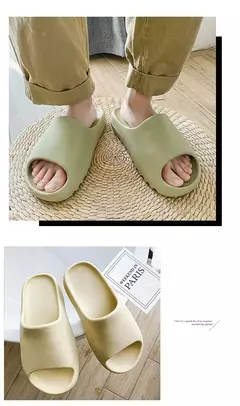 Imagem do Alta qualidade eva macio grosso sola chinelos feminino verão moda usar chinelos casa sandálias sapatos de praia masculinos