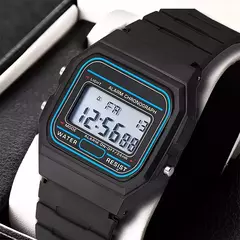 Relógios digitais LED masculinos, Relógios de pulso militares, Pulseira de silicone vintage, Relógio eletrônico, Moda esportiva - loja online
