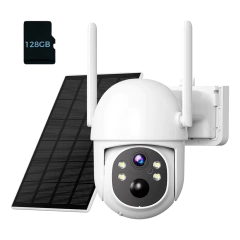 3mp ultra hd solar wifi câmera de segurança cor visão noturna detecção de movimento áudio em dois sentidos pan tilt câmera de vigilância ao ar livre - loja online