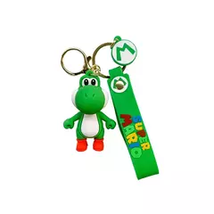 Imagem do Super mario bros disney chaveiro, feito de pvc, silicone, desenhos animados, figura de ação, brinquedo, pingente, carro, bolsa, jóias, presentes