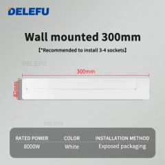 Imagem do DELEFU Pista Tomada Universal Brasil Itália Chile USB-AC Adaptador Romovível Parede de Cozinha Tomada Elétrica Branco Preto Cinza