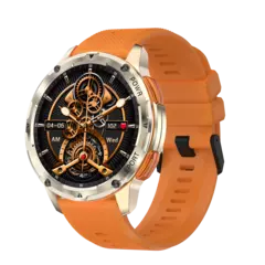 Imagem do Smartwatch amoled AK59 com bateria grande para senhoras, pulseira de metal de borracha, relógio esportivo, BT Call 400mAh, moda luxuosa
