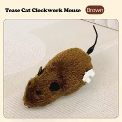 Brinquedos para gatos, simulação de relógio, mouse, sem baterias, durável, gato interno, hi-lo, alivia o tédio, brinquedos interativos de pelúcia, brinquedos para animais de estimação - comprar online