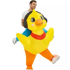 Adulto traje inflável engraçado inflável pato frango terno para halloween carnaval animal cosplay traje da mascote para homens - comprar online