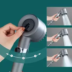 Alta Pressão Cabeça De Chuveiro Com Filtro, Torneira De Chuva Portátil, Torneira Do Banheiro, Home Acessórios Inovadores, 3 Modos - comprar online