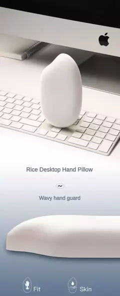 Kawaii Mouse Pad com Descanso De Pulso De Silicone para Computador e Laptop, Ergonômico Teclado Pad, Tapete de Mesa, Apoio Braço Descanso, Novo
