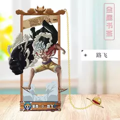 Marcadores de metal de uma peça com vários personagens de desenhos animados para fãs de cosplay figura de anime de uma peça na internet