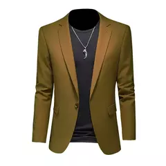 Blazer casual de negócios masculino, vestido de casamento noivo, tops de terno boutique, casaco monocromático, marca de alta qualidade, moda na internet