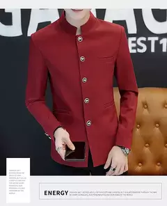 Jaqueta de negócios estilo chinês masculina, terno fino, casual, high-end, simples, elegante moda, festa, compras, cavalheiro, alta qualidade, 2022