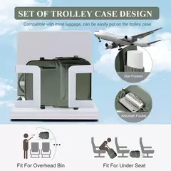 Imagem do Mochila de Viagem de Avião de Grande Capacidade, Laptop para Mulheres e Homens, Easy jet Carry on Trolly Bag, Casual, 45x36x20