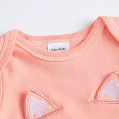 -Bodysuit de manga curta para bebês, roupas recém-nascidas, 100% algodão, Fox Design, Verão, Girl Clothing, 0-12M, 2 pcs por lote - comprar online