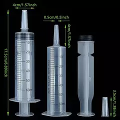 Seringa de Medição para Alimentação Animal, Enchimento de cola, Seringa Plástica, Nutriente Estéril sem Agulha, Rega, 20-150ml na internet