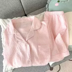 Pijama feminino de manga curta, roupas femininas, shorts de verão, roupas de vento doce, novo, 2 conjuntos na internet