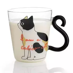 Cat Glass Coffee Mug with Handle, 250ml, Bonito, Leite, Chá, Suco, Água, Chávena, Casa, Cozinha, Escritório, Drinkware, Tumbler Gift na internet