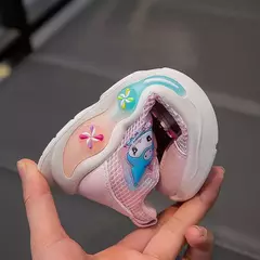 Desenhos animados infantis Anime Kuromi calçados esportivos, malha, fofo, moinho de vento, casual, botão rotativo, tênis, meninas, crianças, moda - Wolf Magazine