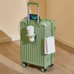 Imagem do 20 22 24 26 28 Polegada transportadora de viagem abs expandir doméstico como saco para bagagem pequeno trole terno caso viagem negócios grande capacidade