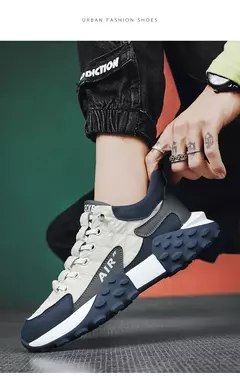 Tênis ortopédicos leves para homens, calçados esportivos, corrida, caminhada, lazer, sapatos para pais, versátil, aumento de altura, antiderrapante, sola grossa - comprar online