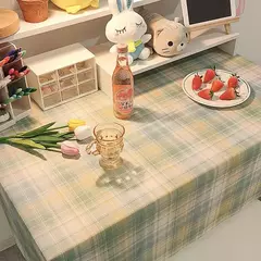 Coreano Xadrez Toalha De Mesa, Tecido Jacquard, Toalha De Mesa, Mat Background, Decoração De Casa, Mesa Moderna Nórdica, Sala De estar, Ins