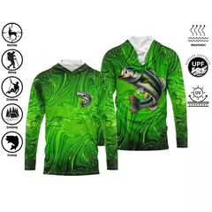 UPF 50 + proteção Uv Tops de secagem rápida, camisa de pesca com capuz respirável fina para uso ao ar livre, manga longa, camisa de impressão de desempenho - loja online