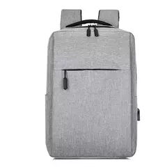 Impermeável Nylon Laptop Mochila para Homens, Mala De Viagem, Carregamento USB, Mochilas Escola De Computador, 15.6";;VERDADEIRO;;"black