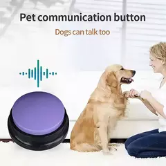 Engraçado portátil Recordable Pet Brinquedos, Brinquedos engraçados do cão, Viagem Falando Pet Starters, Falando Botões, Cute Pet Supplies na internet