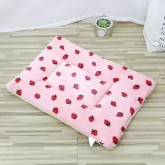 Dupla face pet esteira esteiras de pelúcia curta cama de dormir para gatos cães pequenos bonito almofada para animais de estimação cobertor quente gatinho almofada gato sofá cama