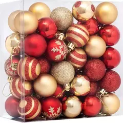 Decorações De Árvore De Natal Bolas, Bauble, Festa De Natal, Bola Pendurada, Ornamentos Para Casa, Presente De Ano Novo, 50Pcs - comprar online