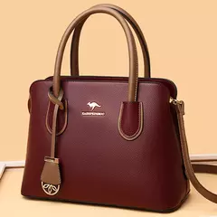 Sacos Crossbody de couro de qualidade para mulheres Sacola de grande capacidade 2 camadas Bolsas de luxo Sacos de grife 2024