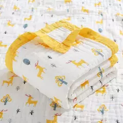 Cobertor de algodão para recém-nascidos, 6 camadas, swaddle de alta densidade, cobertor respirável, cobertor infantil - comprar online
