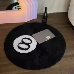 Tapete de bilhar redondo simulado, Tapete de 8 bolas, Tapete de cadeira macia de caxemira, Tapetes antiderrapantes, Quarto Vintage Black Carpet Drop - Wolf Magazine