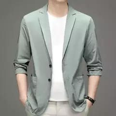 Blazers masculinos de negócios slim fit, blazers casuais, casacos de primavera, roupas formais, casacos de grife masculinos, tamanho 4x, novos, verão - comprar online