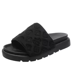 Sandálias antiderrapantes Flip Flop para mulheres, sola grossa, casual, novo es - loja online