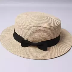 Chapéu do verão para o pai e a criança, chapéu de palha largo com viseira do sol para mulheres, praia e curso, projeto novo