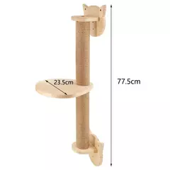 Prateleiras de escalada para gatos montadas na parede Casa para gatos Ponte para - Wolf Magazine